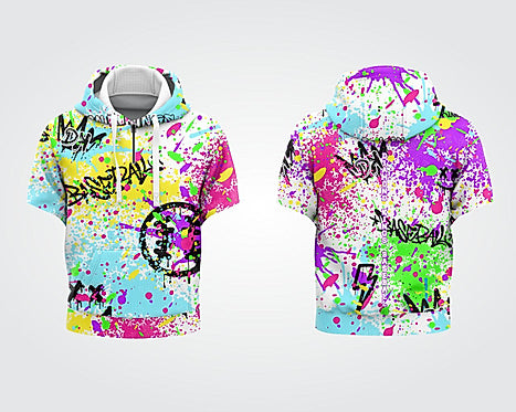 Graffiti Zippered Cage Jacket