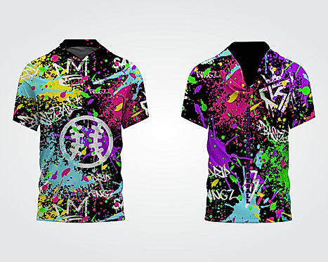 Midnight Graffiti Drip Kingz Premium SS Hoodie