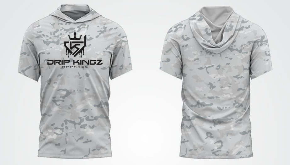 Arctic Camo Drip Kingz Premium SS Hoodie