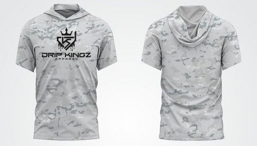 Arctic Camo Drip Kingz Premium SS Hoodie