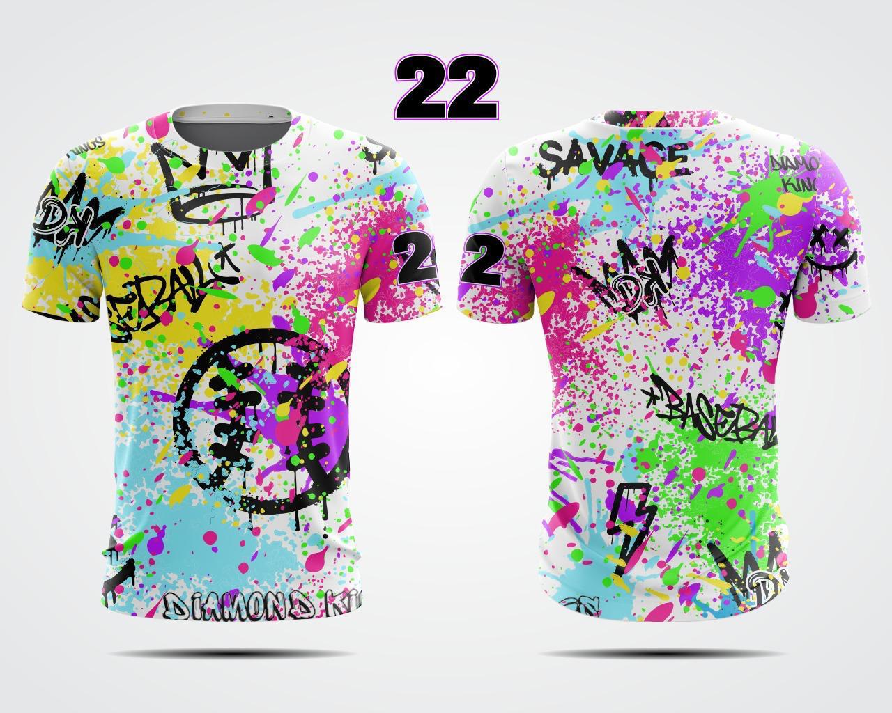 White Graffiti Shirt With Number