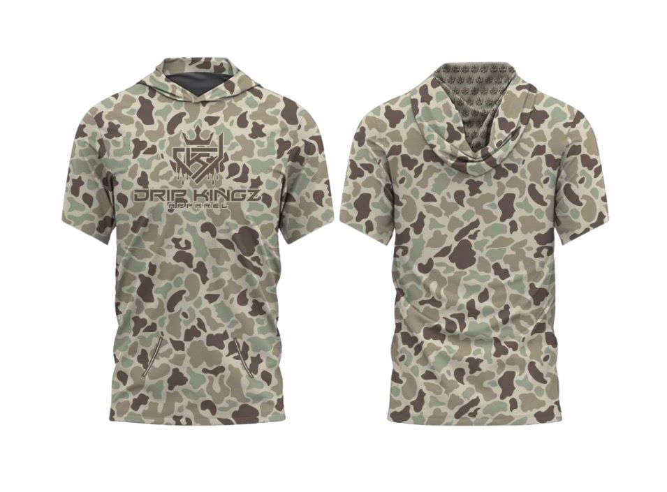 Camo Drip Kingz Premium SS Hoodie
