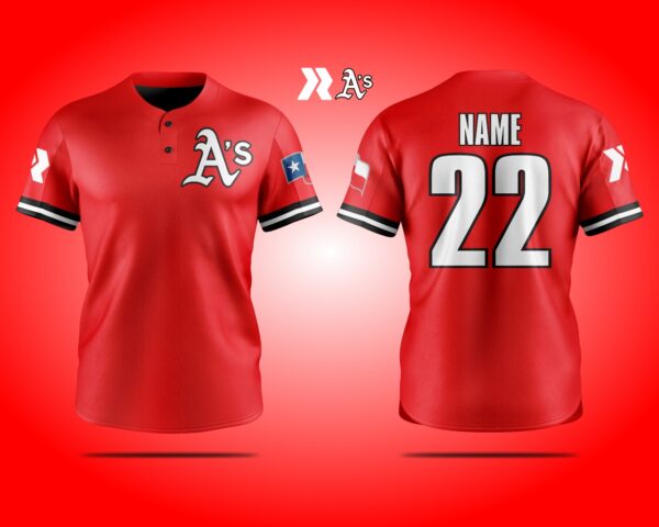 REDLINE A's Jersey - Red